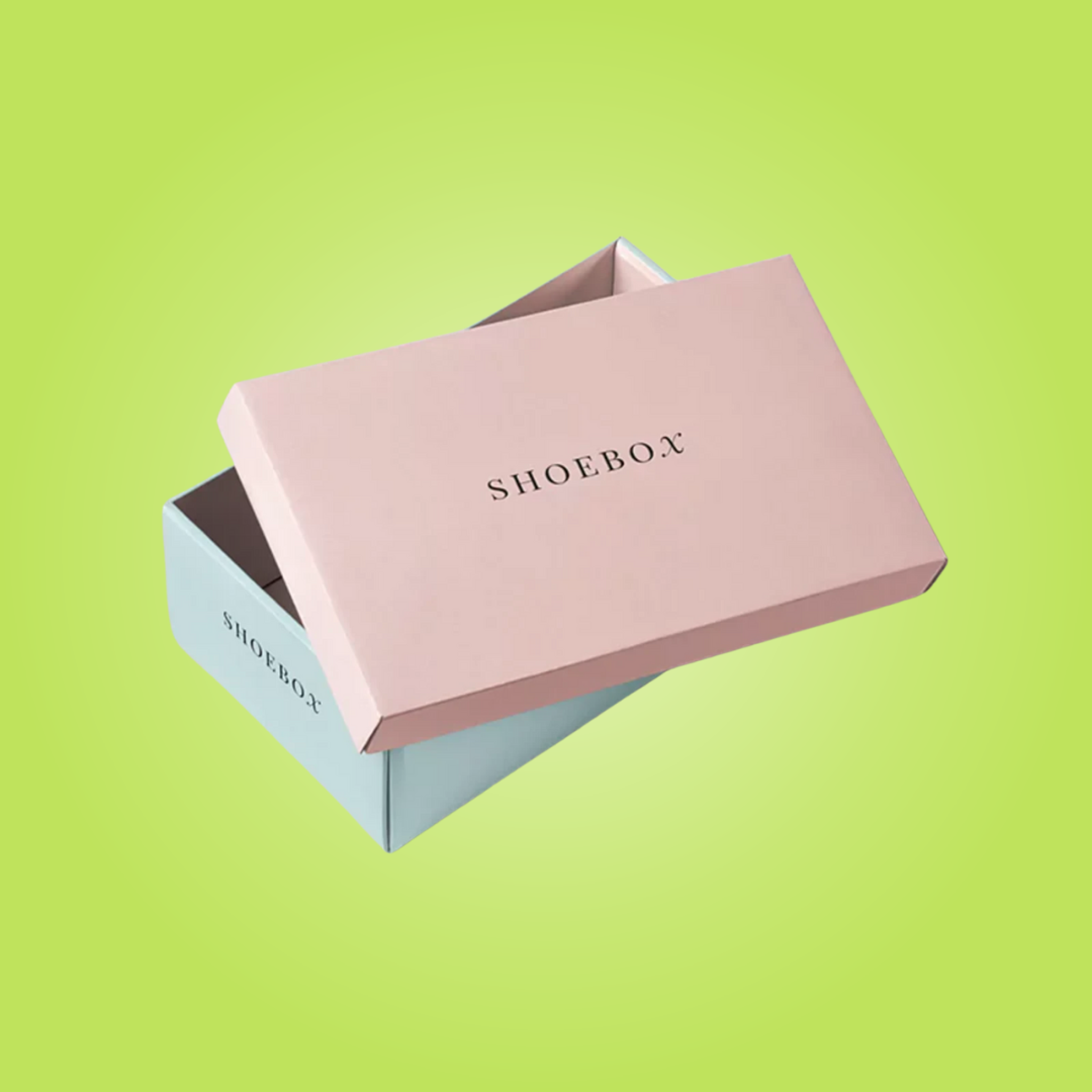 cardboard shoe boxes