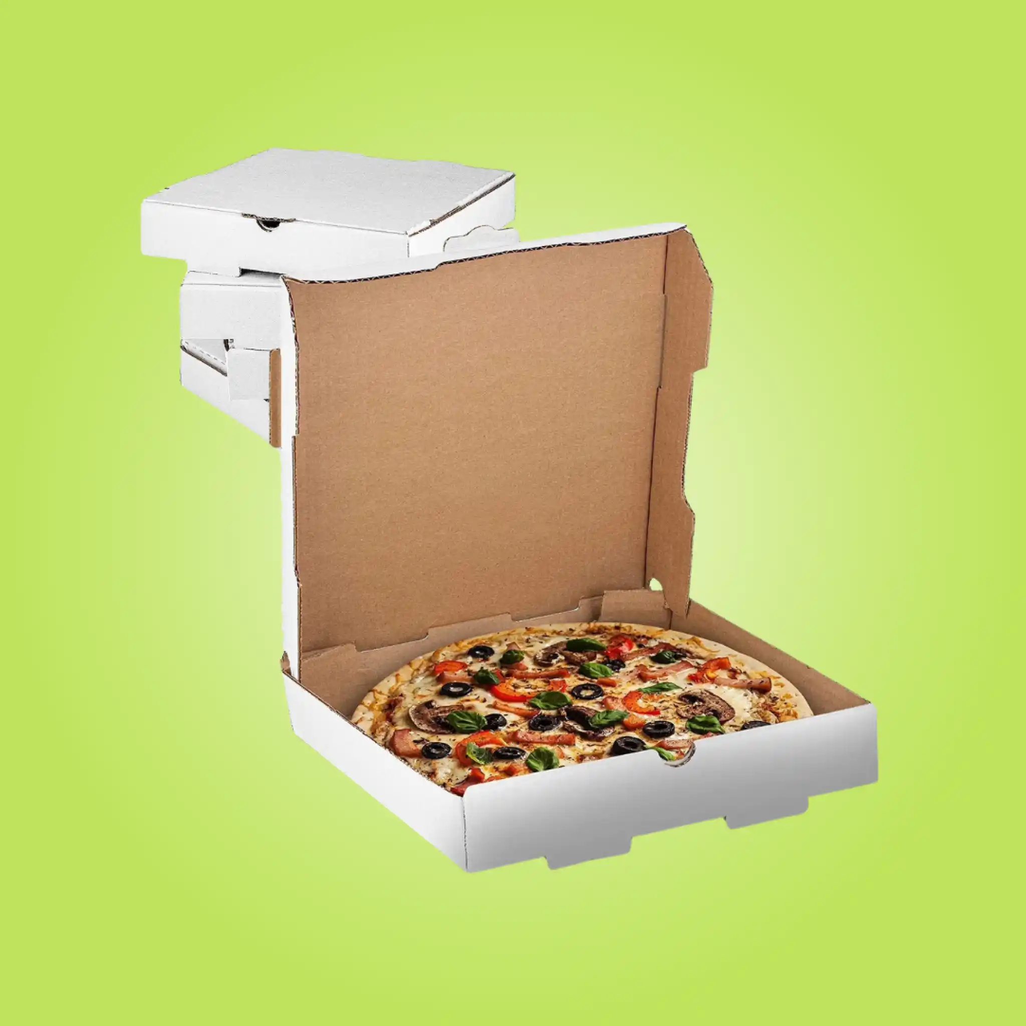 White Pizza Boxes