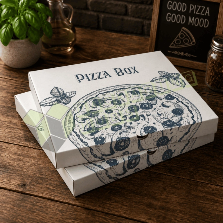 White Pizza Boxes