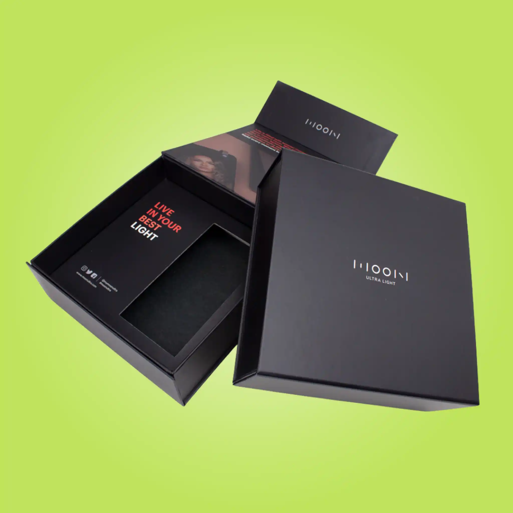 Custom Flap Open Rigid Boxes