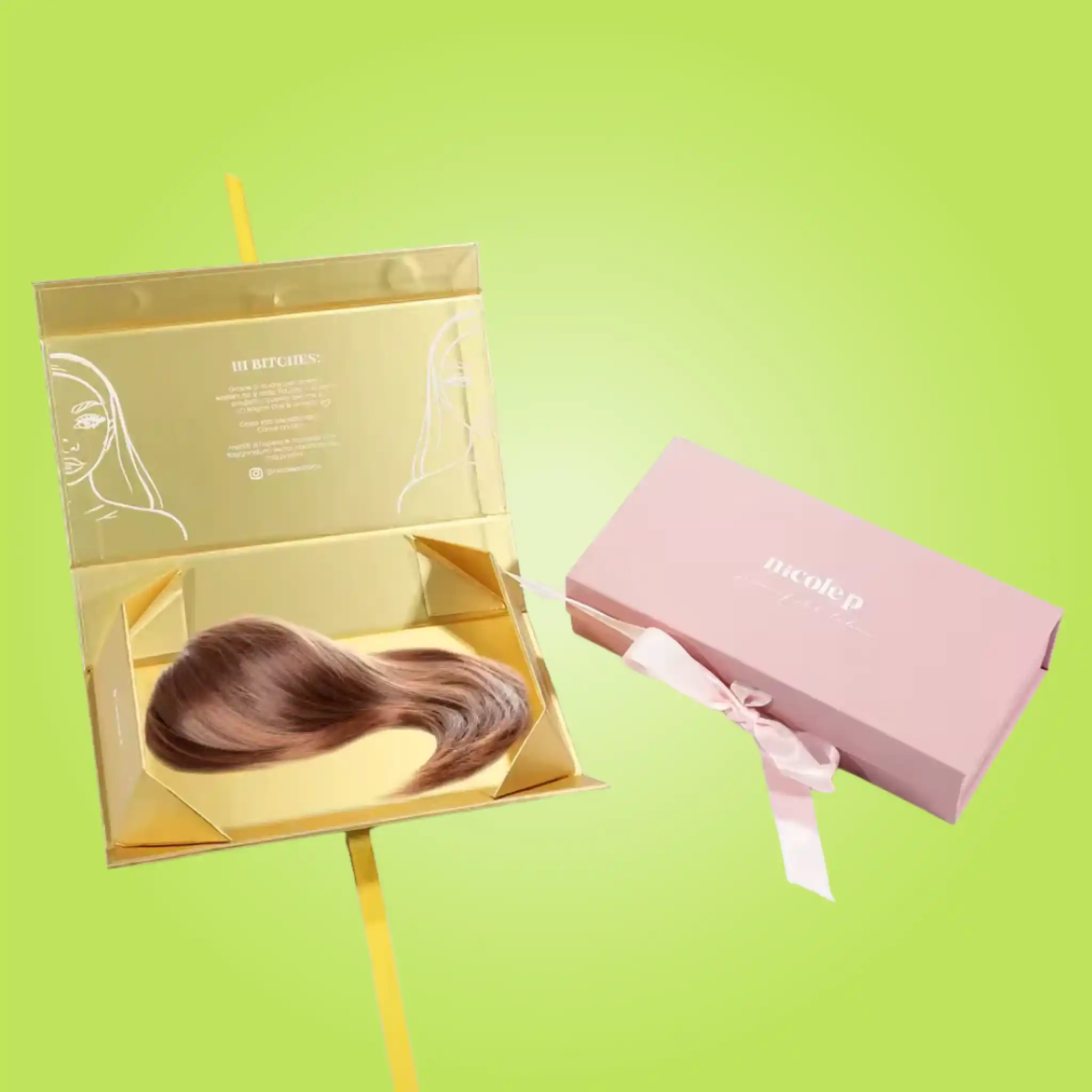 Custom Hair Extension Boxes