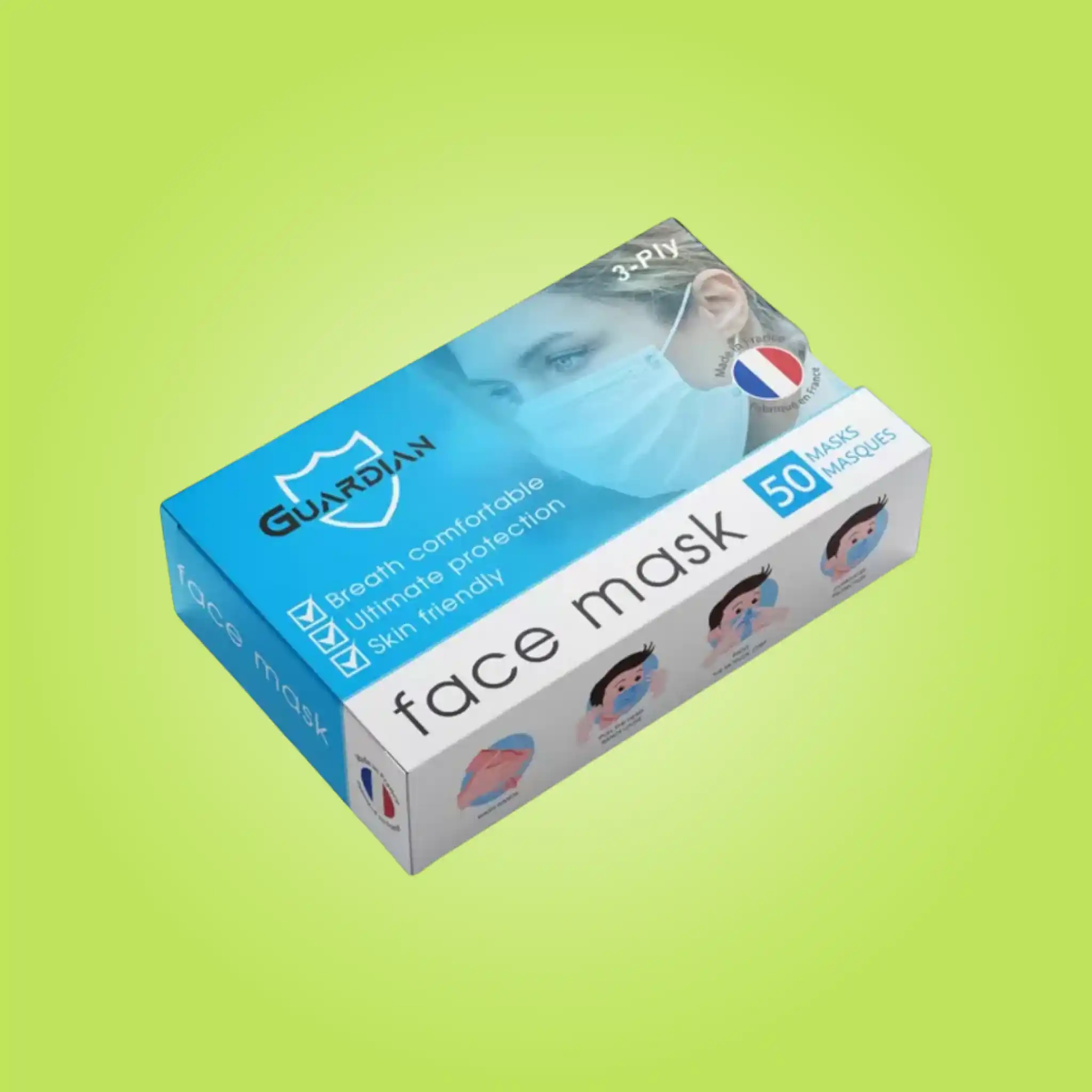 Custom Surgical Face Mask Boxes