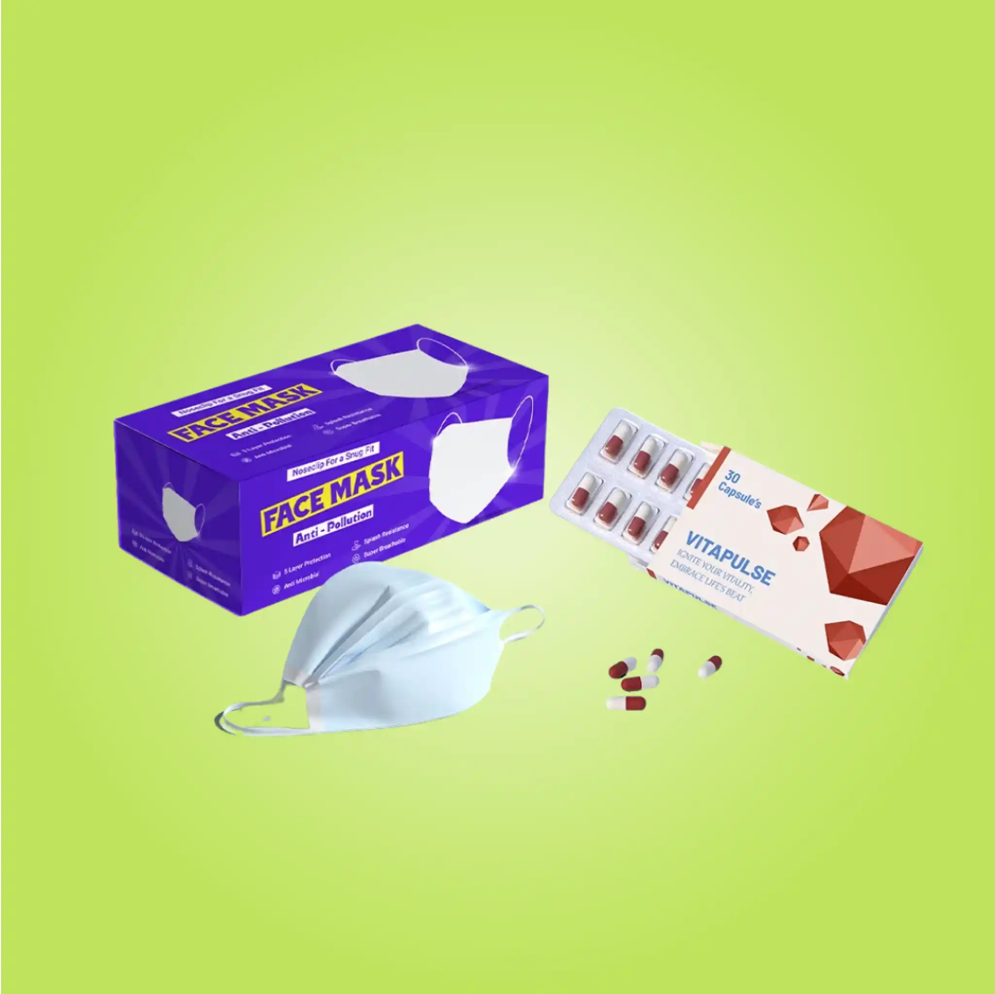 Custom Surgical Face Mask Boxes