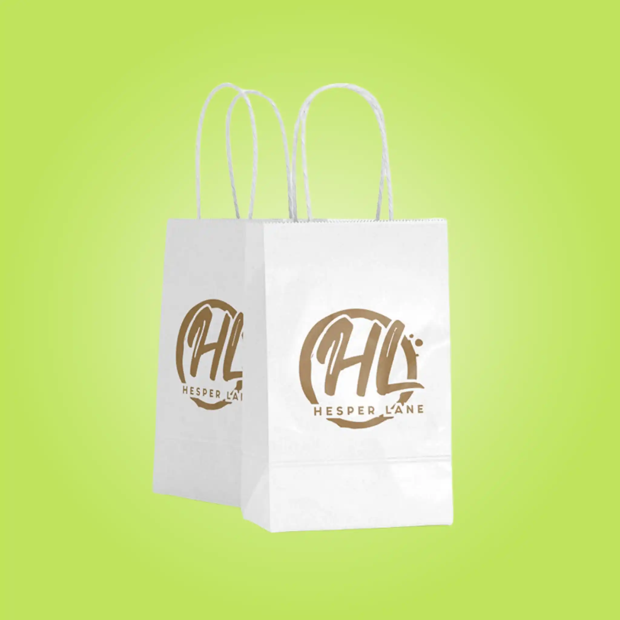 Custom White Paper Bags