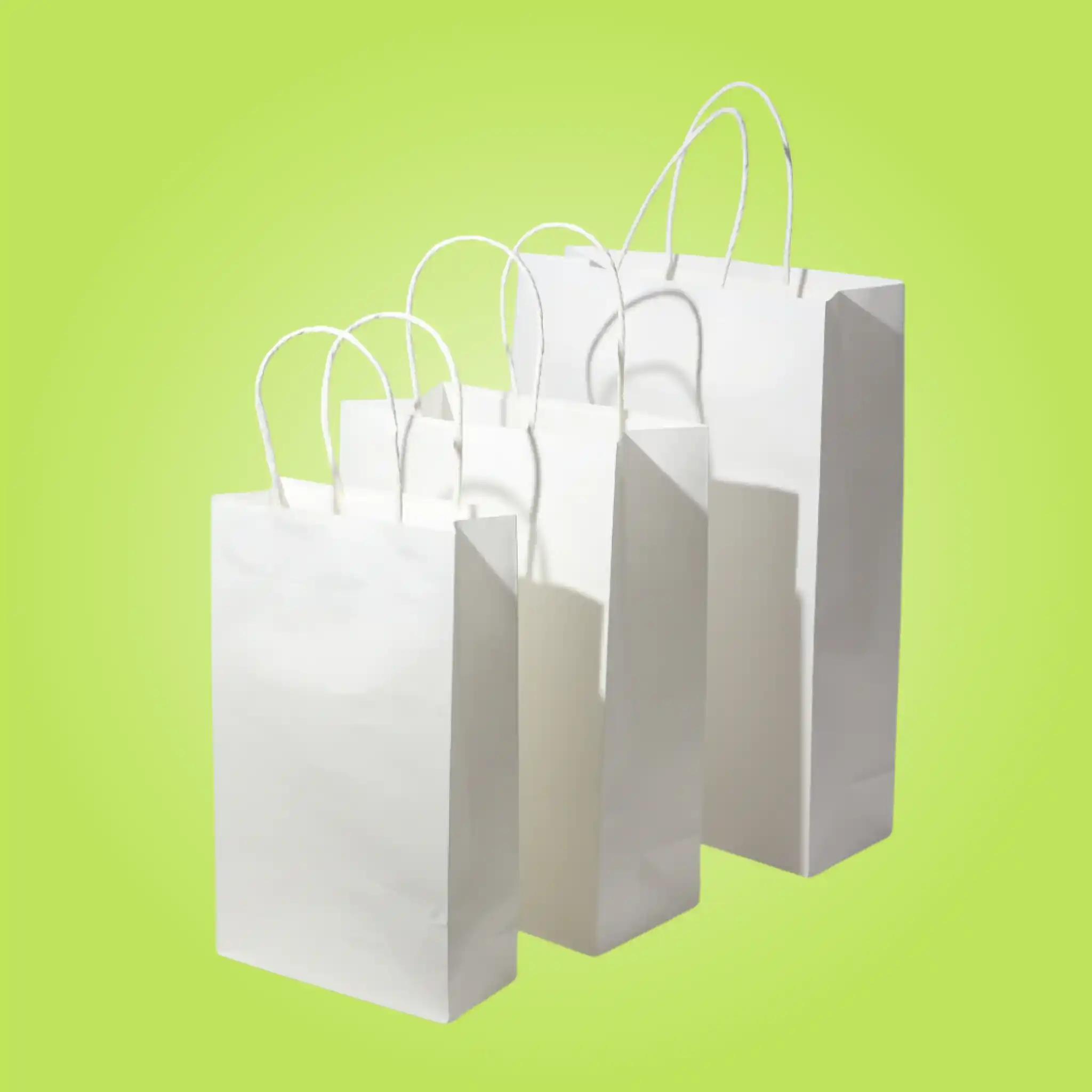 Custom White Paper Bags