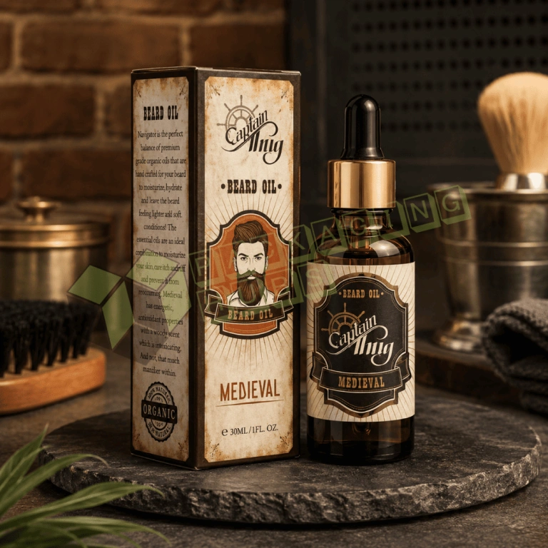Custom Beard Oil Boxes
