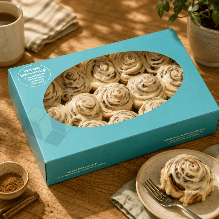 custom cinnamon roll boxes